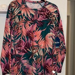 🌴Reel Legends Womens Reel-Tec Print Long Sleeve Top Size L